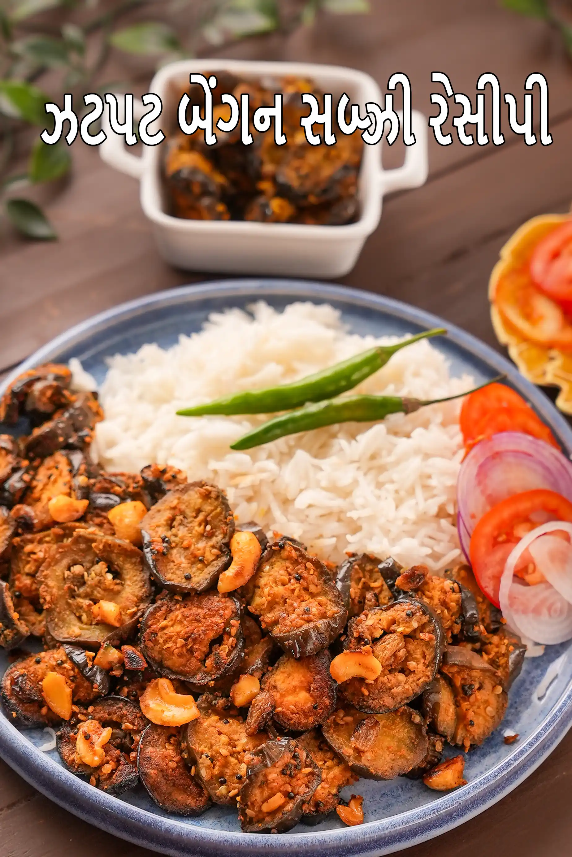 ઝટપટ બેંગન સબ્ઝી રેસીપી | સૂકા બેંગન સબ્ઝી | ક્વિક એગપ્લાન્ટ સબ્ઝી |