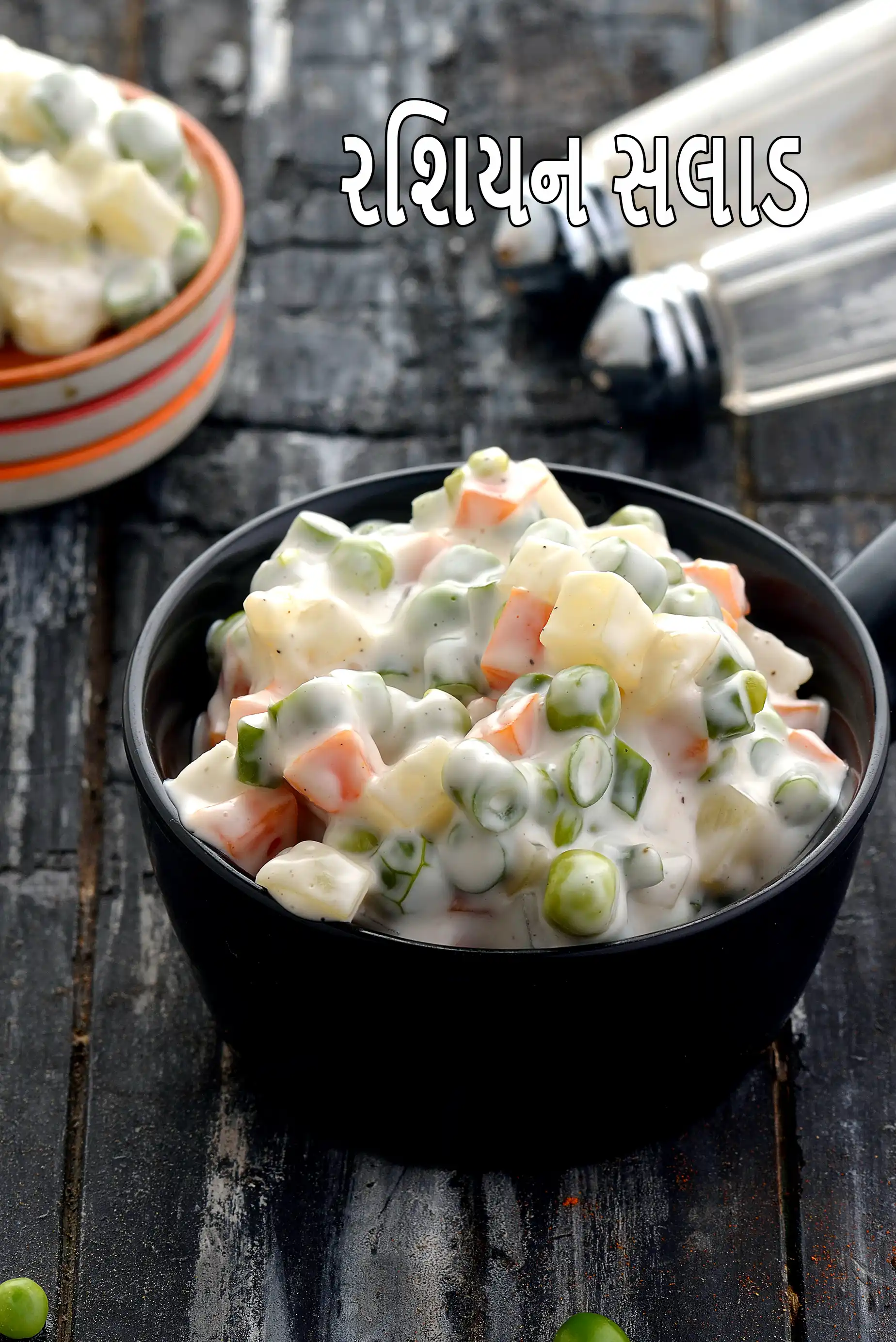 રશિયન સલાડ | શાકાહારી રશિયન સલાડ | ભારતીય શૈલીનું રશિયન સલાડ |