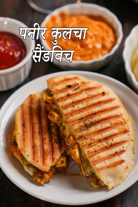 पनीर कुल्चा सैंडविच रेसिपी की कैलोरी 