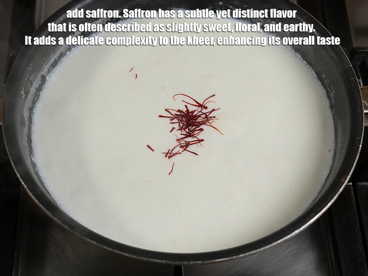 स्टेप 6 – <p>१/४ टी-स्पून <a href="https://www.tarladalal.in/glossary-saffron-kesar-hindi-520i"><u>केसर (saffron (kesar) strands)</u></a> डालें। केसर का …