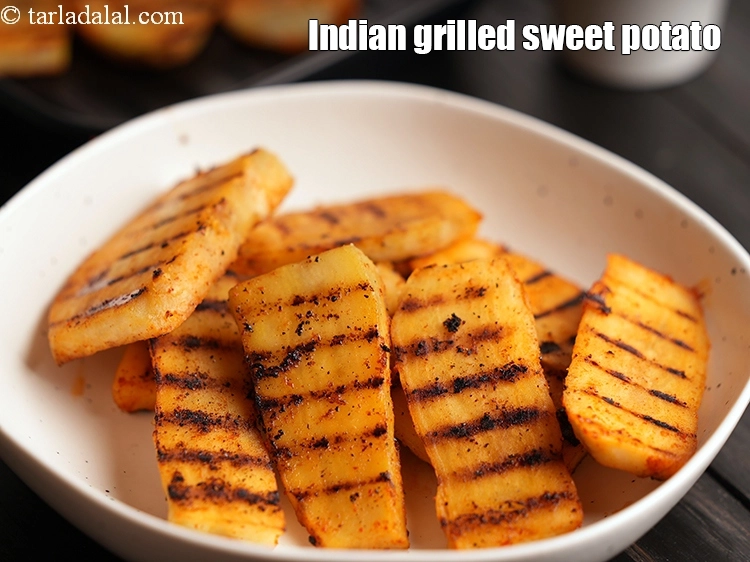 स्टेप 22 – <p><strong>ग्रिल्ड शकरकंद | भारतीय ग्रिल्ड शकरकंद | कम नमक वाला …