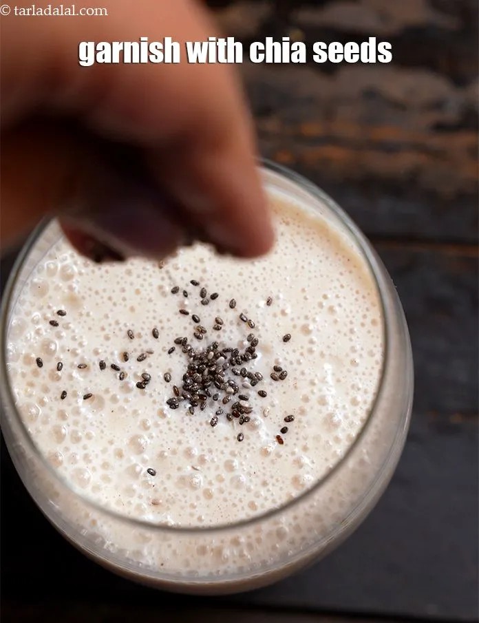 स्टेप 10 – <p>चिया बीज से गार्निश करें। Garnish with chia seeds.</p>