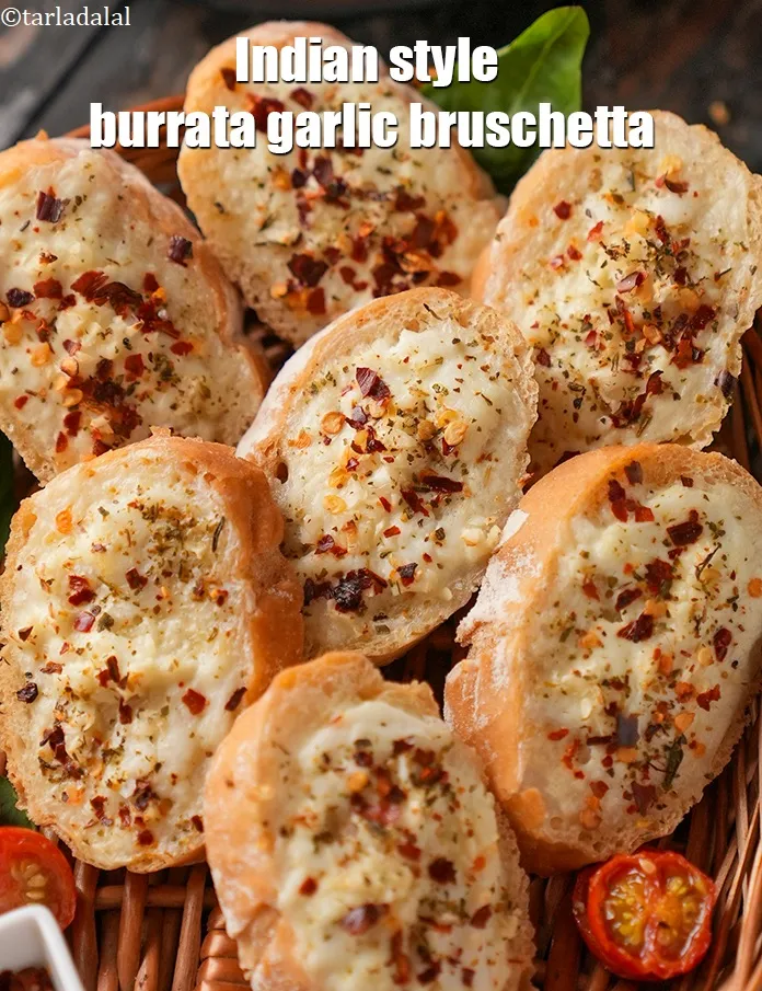 स्टेप 10 – <p><strong>बुराता चीज़ और लहसुन क्रोस्टिनी रेसिपी | भारतीय स्टाइल बुराता …