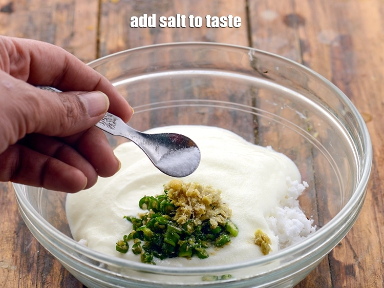 स्टेप 5 – <p><a href="https://www.tarladalal.com/glossary-salt-namak-table-salt-hindi-418i"><u>नमक (salt) </u></a><span style="background-color:rgb(255,255,255);color:rgb(0,0,0);">स्वादअनुसार</span> डालें।</p>