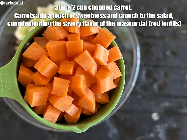 स्टेप 20 – <p>1/2 कप <span style="background-color:rgb(255,255,255);color:rgb(0,0,0);">1/2 कप </span><a href="https://www.tarladalal.com/glossary-carrot-gajar-gajjar-hindi-253i#ing_2376"><u>कटा हुआ गाजर (chopped …