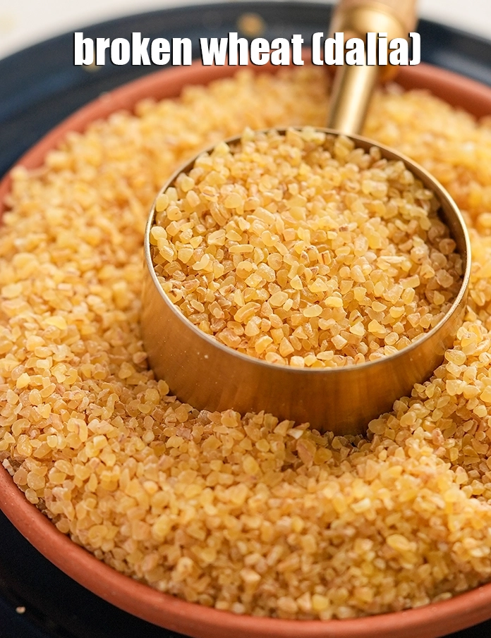 स्टेप 42 – <p>दलिया (टूटा हुआ गेहूं, लैप्सी) कुछ इस तरह दिखता है। …