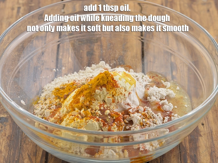 स्टेप 6 – <p>अब <span style="background-color:rgb(255,255,255);color:rgb(0,0,0);">1 टेबल-स्पून </span><a href="https://www.tarladalal.com/glossary-oil-hindi-671i"><u>तेल ( oil )</u></a> डालें। …