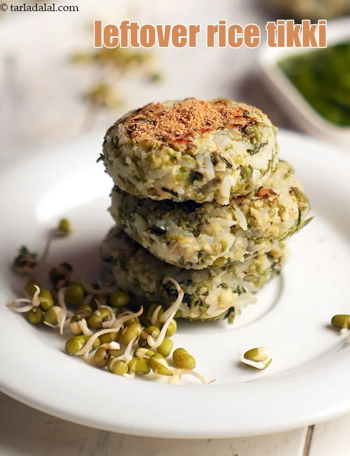 स्टेप 21 – <p><strong>मूंग स्प्राउट्स एंड राइस टिक्की | बचे हुए चावल की …