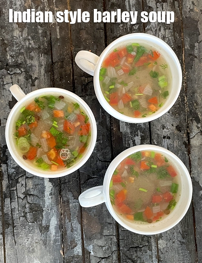 स्टेप 31 – <p><strong>जौ के सूप</strong> को | <strong>वेजिटेबल जौ का सूप | …