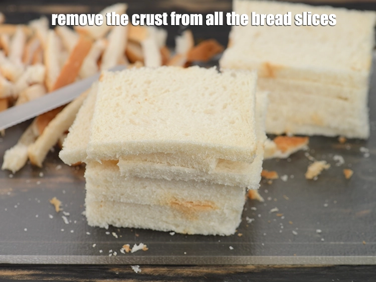 स्टेप 1 – <p><strong>पिनव्हील सैंडविच</strong> बनाने के लिए, सभी <a href="https://www.tarladalal.com/glossary-bread-hindi-219i"><u>ब्रेड (bread)</u></a> स्लाइस …