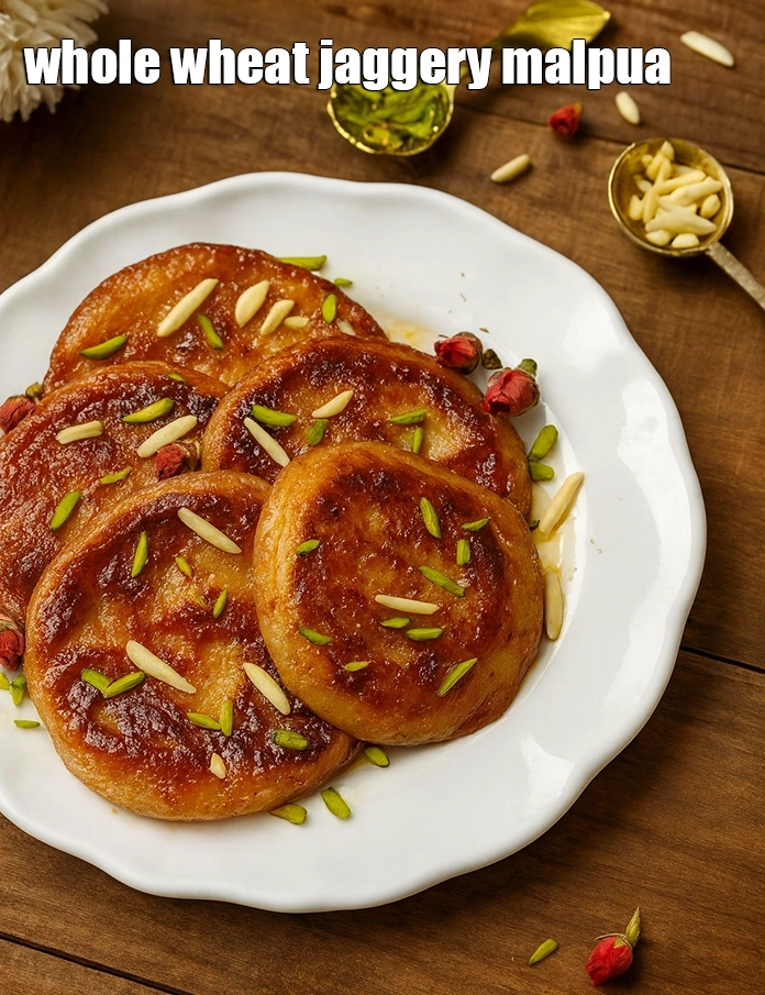 स्टेप 19 – <p><strong>गुड़ मालपुआ | गेहूं गुड़ मालपुआ | त्वरित राजस्थानी मालपुआ …