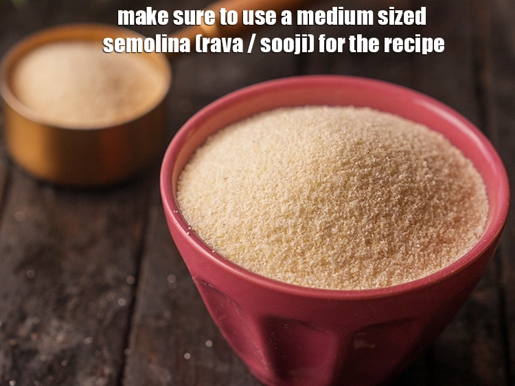 स्टेप 25 – <p>रेसिपी के लिए एक मध्यम आकार के <a href="https://www.tarladalal.com/glossary-semolina-sooji-rava-rawa-hindi-603i"><u>सूजी (rava …