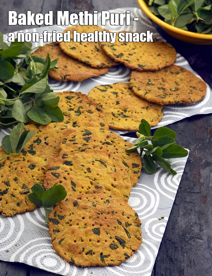 स्टेप 27 – <p><strong>बेक्ड मेथी पूरी - एक बिना तला हुआ स्वस्थ नाश्ता।</strong></p>