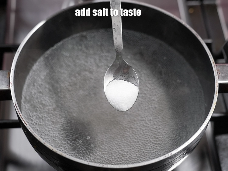 स्टेप 2 – <p>फिर उसमें स्वादअनुसार <a href="https://www.tarladalal.com/glossary-salt-namak-table-salt-hindi-418i"><u>नमक (salt)</u></a> डालें।</p>