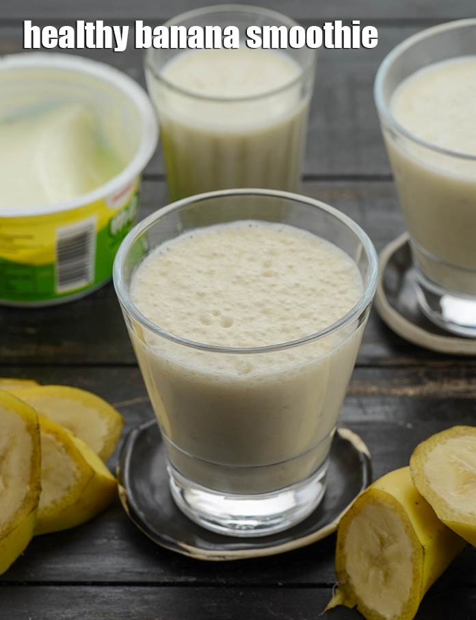 स्टेप 8 – <p><strong>बनाना स्मूदी रेसिपी | हेल्दी बनाना स्मूदी | इंडियन बनाना …