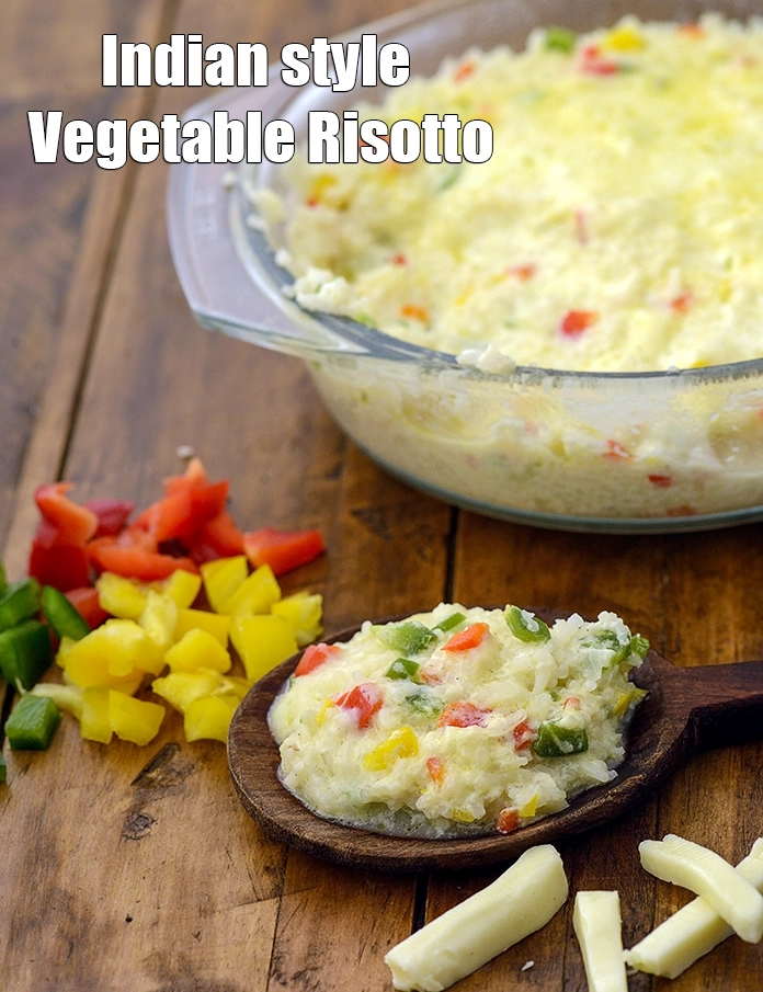 स्टेप 8 – <p><strong>वेजिटेबल रिसोट्टो (बेक्ड) | आर्बोरियो चावल या बासमती चावल का …