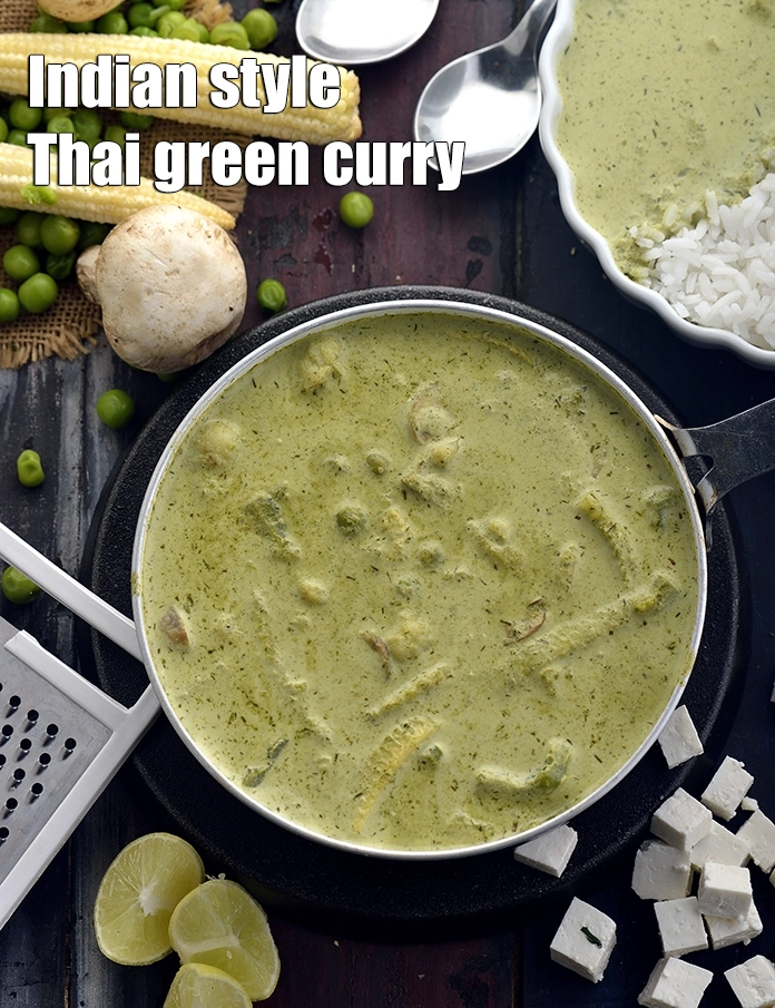 स्टेप 25 – <p><strong>शाकाहारी थाई हरी करी रेसिपी | भारतीय शैली थाई हरी …