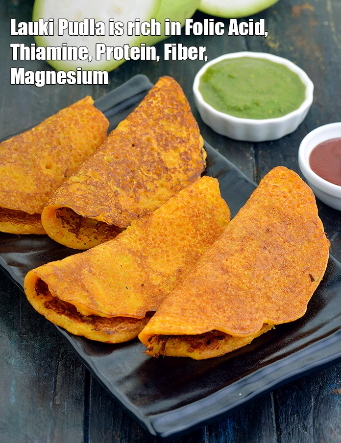 स्टेप 22 – <p><strong>लौकी चीला&nbsp;फोलिक एसिड, थायमिन, प्रोटीन, फाइबर, मैग्नीशियम से भरपूर होता …