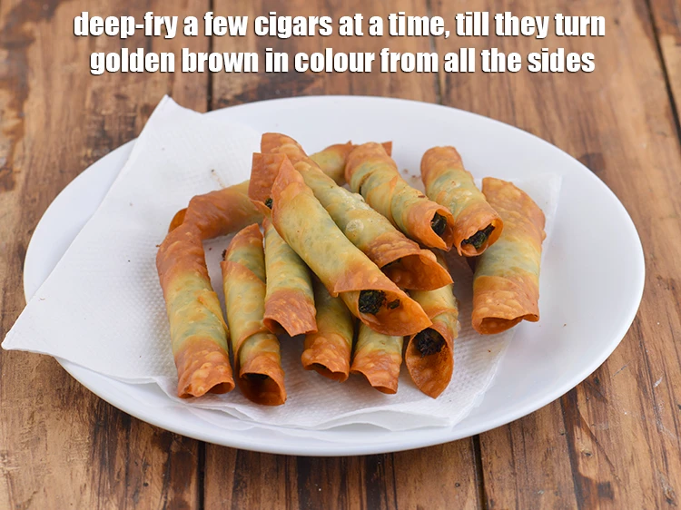 स्टेप 8 – <p><span style="background-color:rgb(255,255,255);color:rgb(0,0,0);">एक बार में कुछ सिगार डालकर जब तक कि …