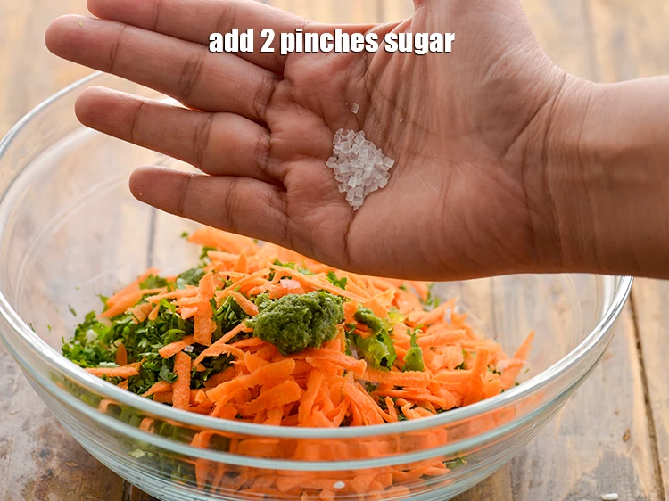 स्टेप 8 – <p><span style="background-color:rgb(255,255,255);color:rgb(0,0,0);">2 चुटकी </span><a href="https://www.tarladalal.com/glossary-sugar-chini-shakkar-hindi-278i"><u>शक्कर (sugar)</u></a> मिलाएं। अगर आप चाहें …