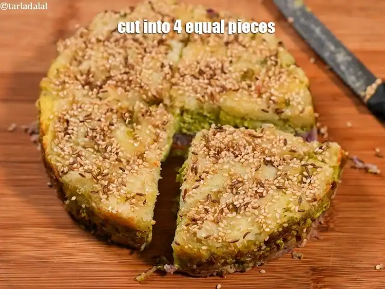 स्टेप 40 – <p>4 बराबर टुकड़ों में काट लें।</p>