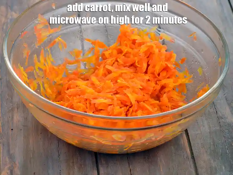 स्टेप 5 – <p><span style="background-color:rgb(255,255,255);color:rgb(0,0,0);">1 1/2 कप </span><a href="https://www.tarladalal.com/glossary-carrot-gajar-gajjar-hindi-253i#ing_2385"><u>कसा हुआ गाजर (grated carrot)</u></a> …