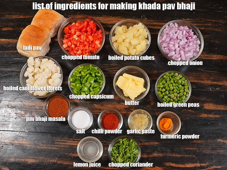 खड़ा पाव भाजी किससे बनती है?