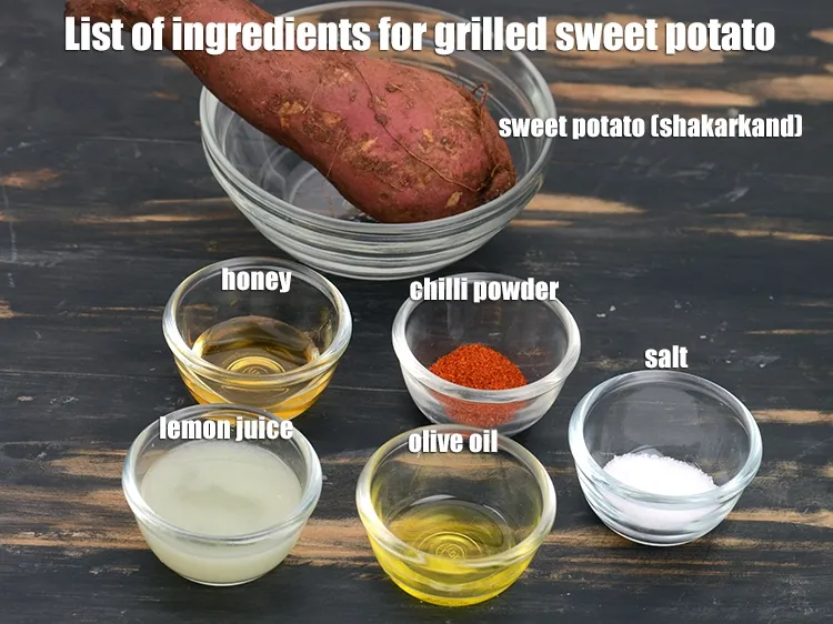 ग्रिल्ड शकरकंद किससे बनता है?