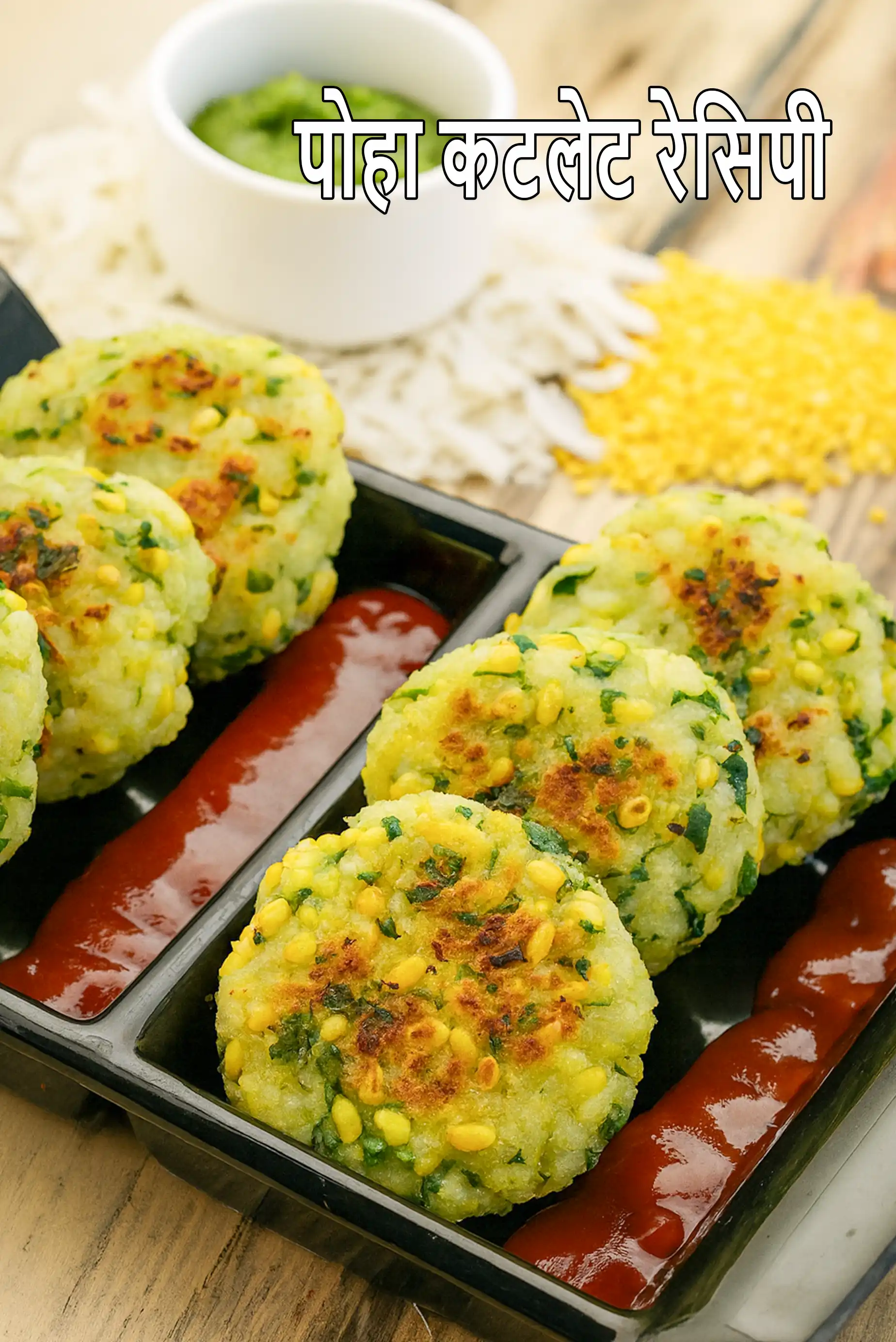 पोहा कटलेट रेसिपी | वेजिटेबल पोहा कटलेट | आयरन से भरपूर कटलेट | poha cutlet recipe in Hindi |