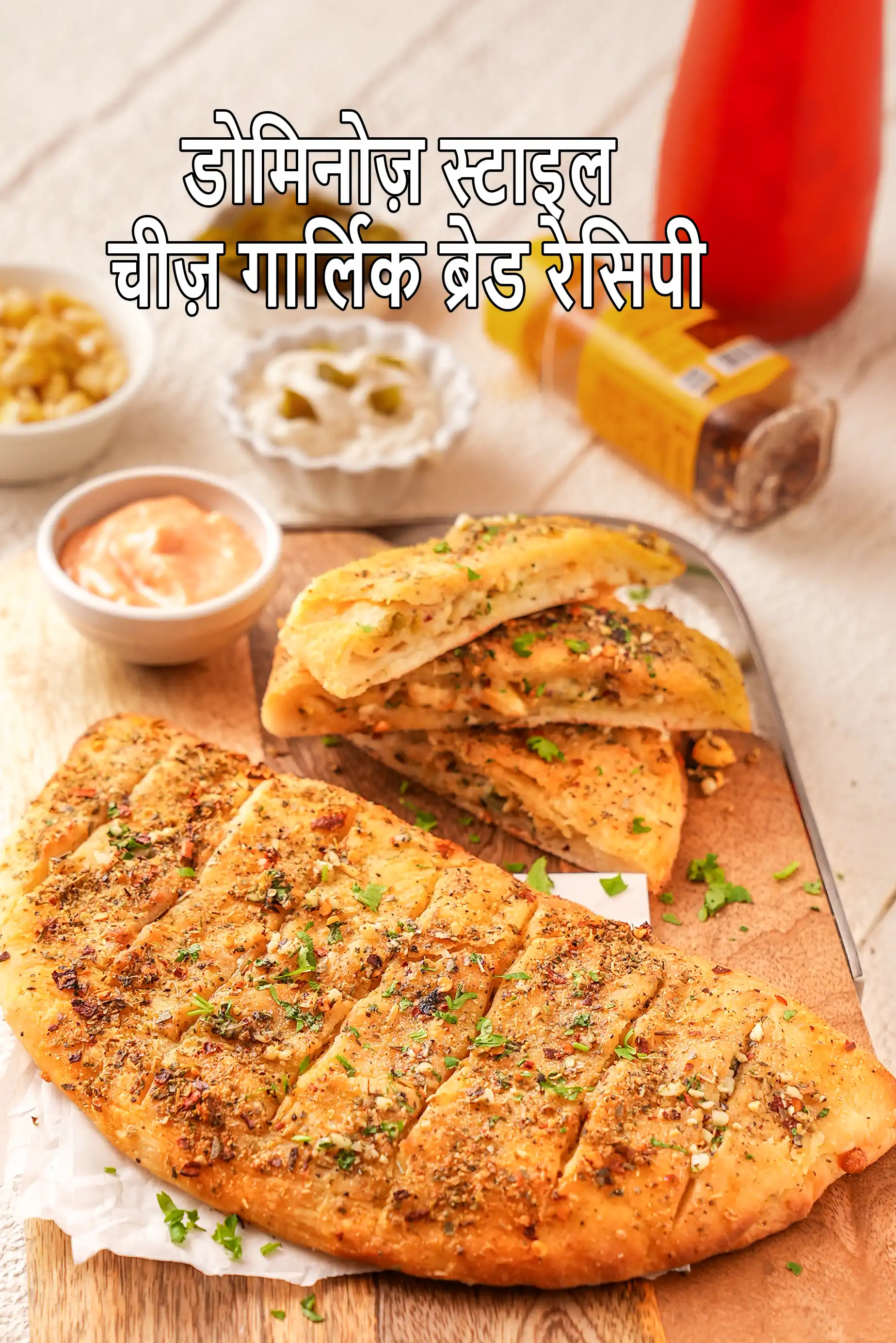 डोमिनोज़ स्टाइल चीज़ गार्लिक ब्रेड रेसिपी | चीज़ स्टफ़्ड गार्लिक ब्रेड | चीज़ी गार्लिक ब्रेड | डोमिनोज़ स्टाइल चीज़ गार्लिक ब्रेड रेसिपी हिंदी में | dominos style cheese garlic bread recipe in Hindi |