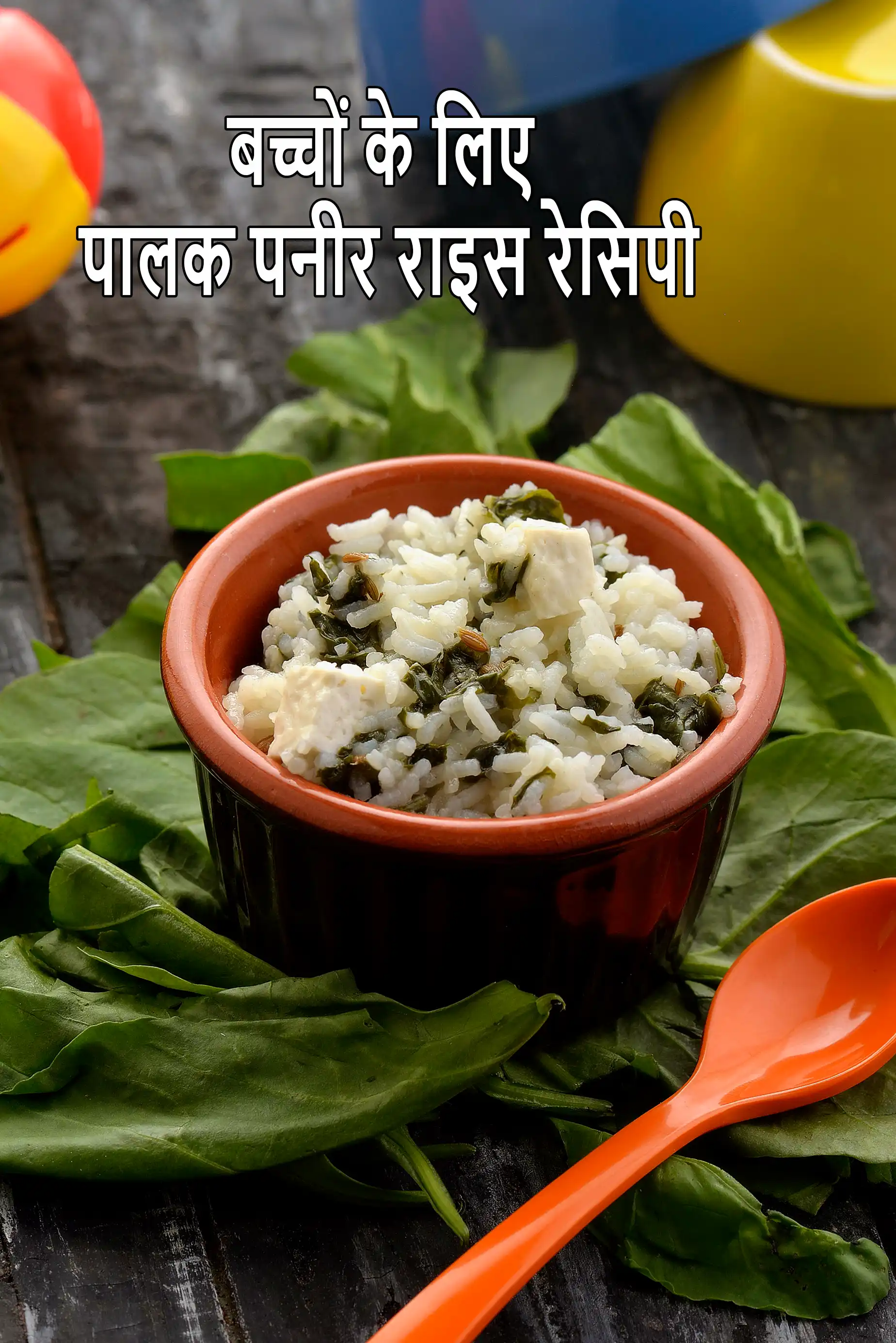 पालक पनीर राईस रेसिपी, Palak Paneer Rice ( Baby and Toddler) Recipe In Hindi