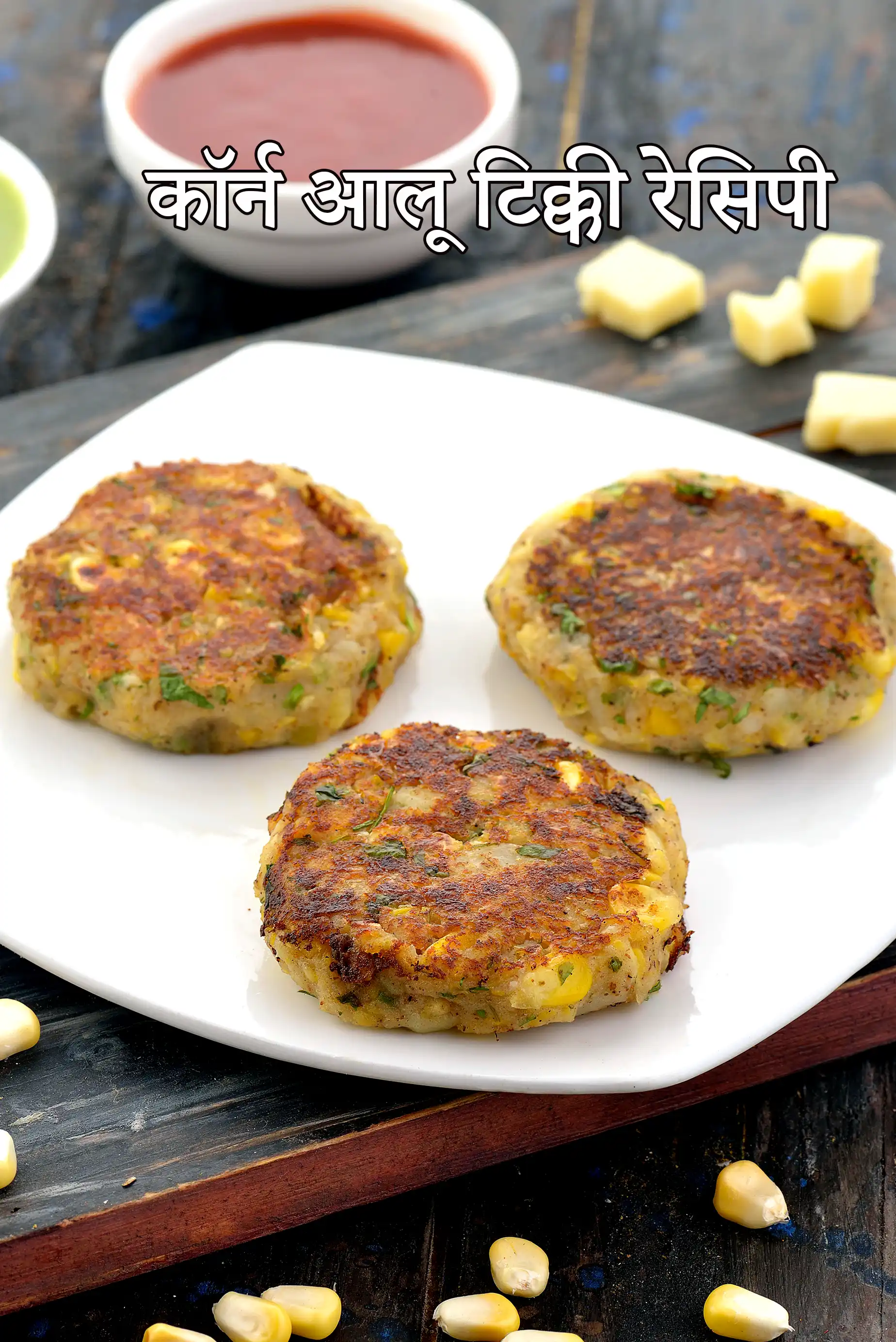 कॉर्न आलू टिक्की रेसिपी | corn and potato tikki in hindi |
