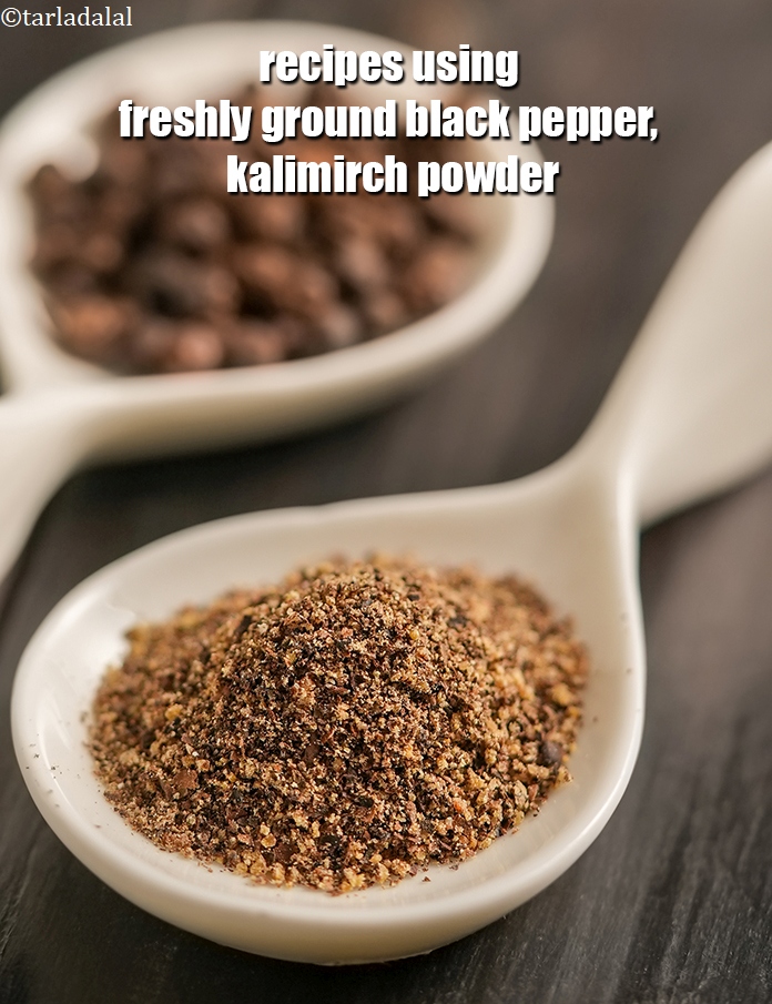 Recipes using  freshly ground black pepper