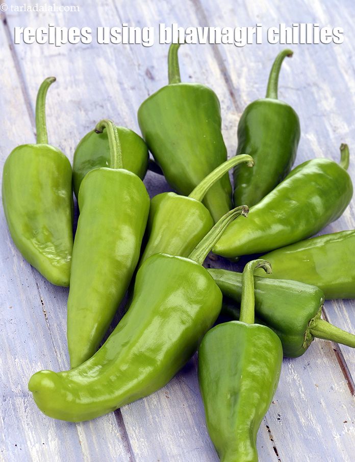 Recipes using  bhavnagri chillies