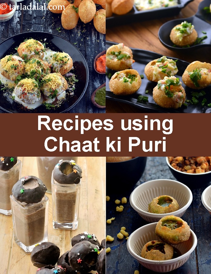 Recipes using  puri (chaat)