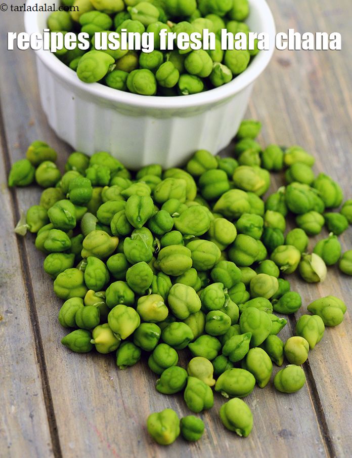 Recipes using  fresh hara chana