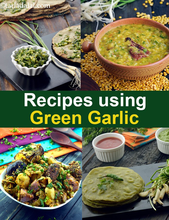 Recipes using  fresh green garlic