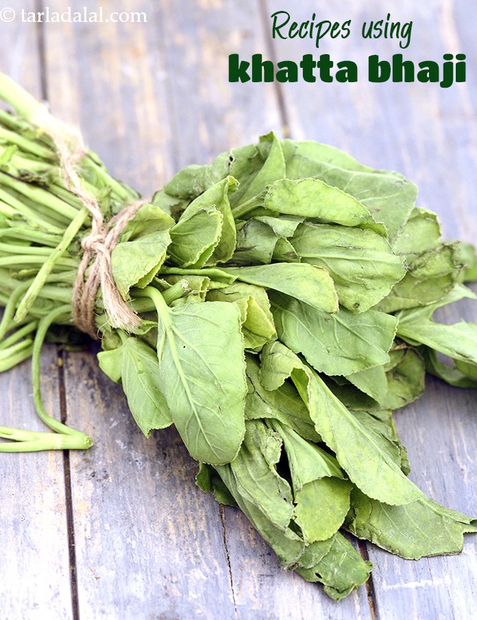 Recipes using  khatta bhaji