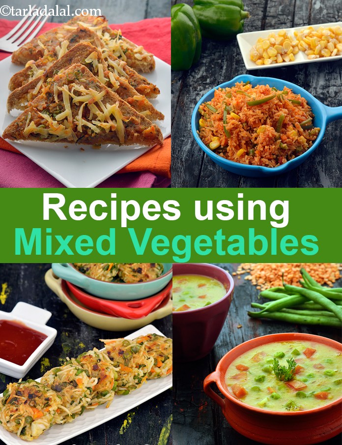 Recipes using  mixed vegetables
