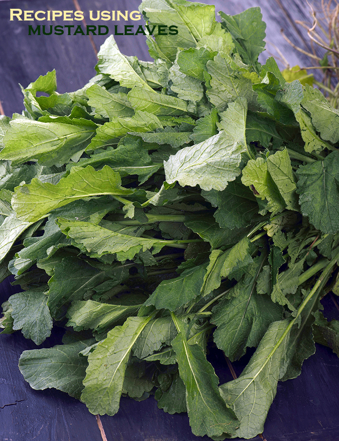 Recipes using  mustard leaves