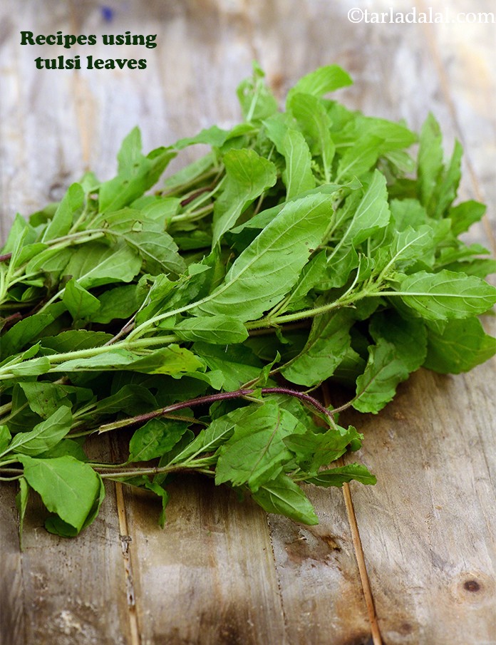 Recipes using  tulsi leaves