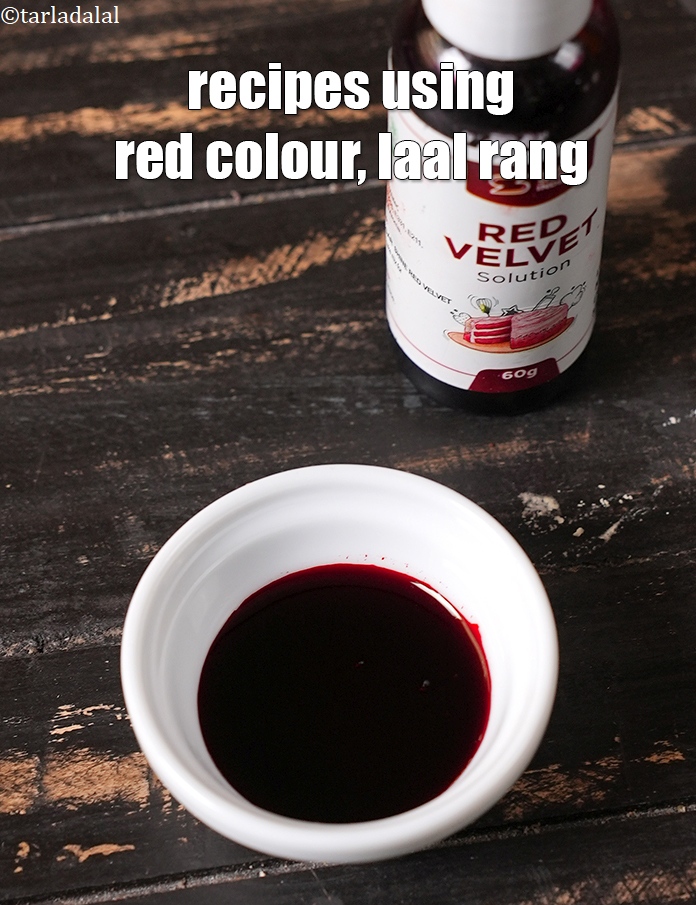 Recipes using  red colour