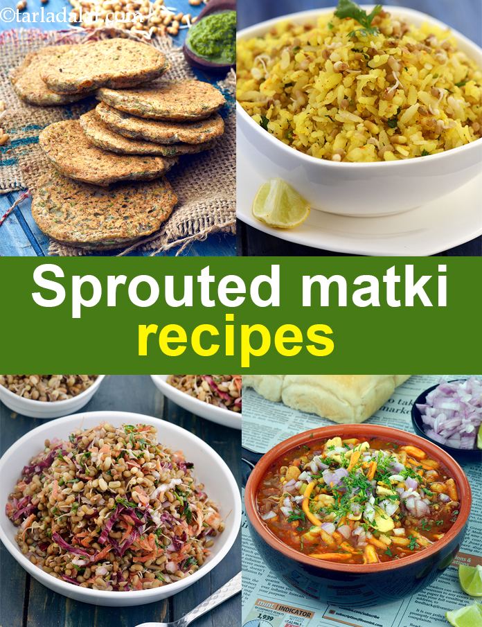 Recipes using  sprouted matki