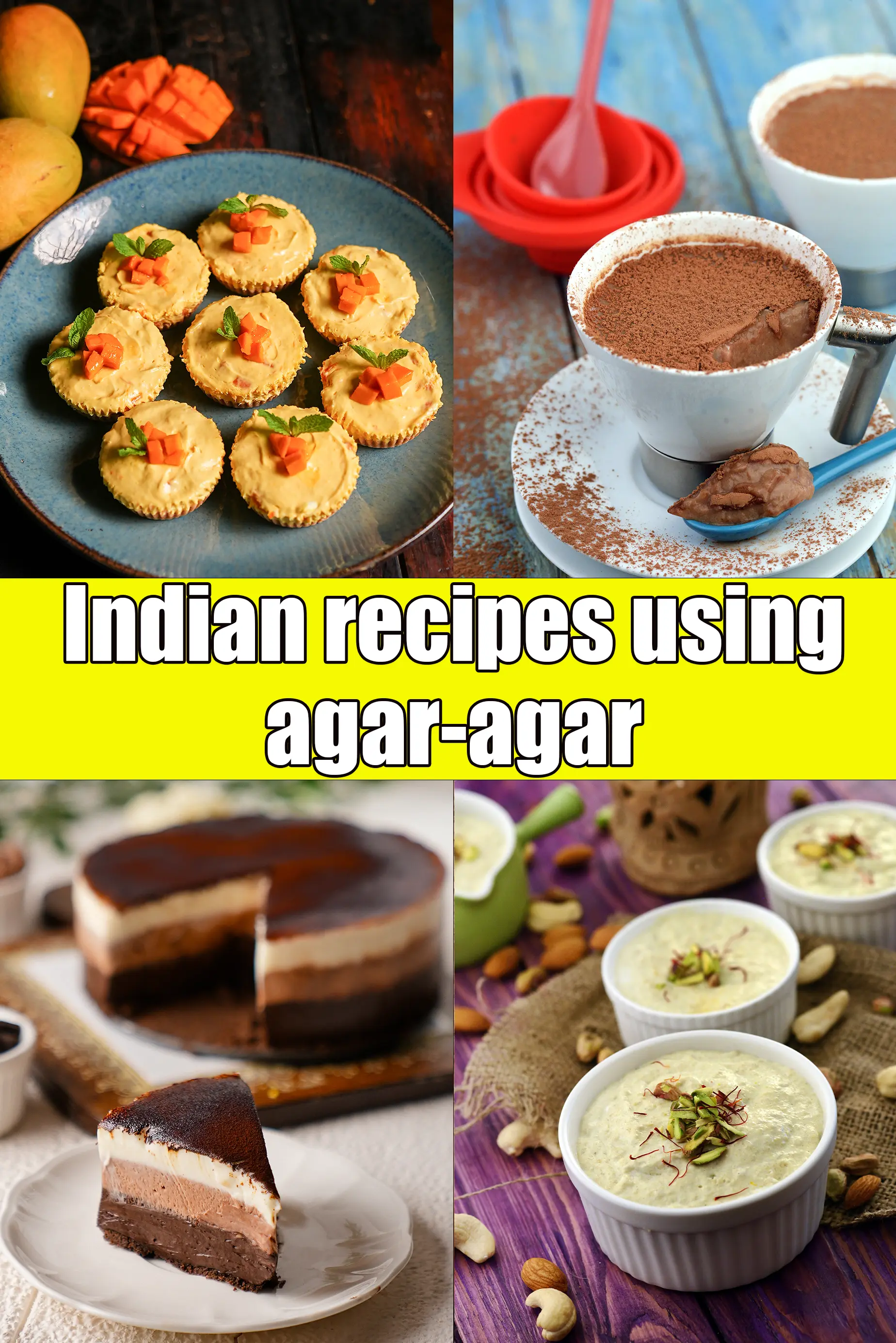 Recipes using  agar-agar