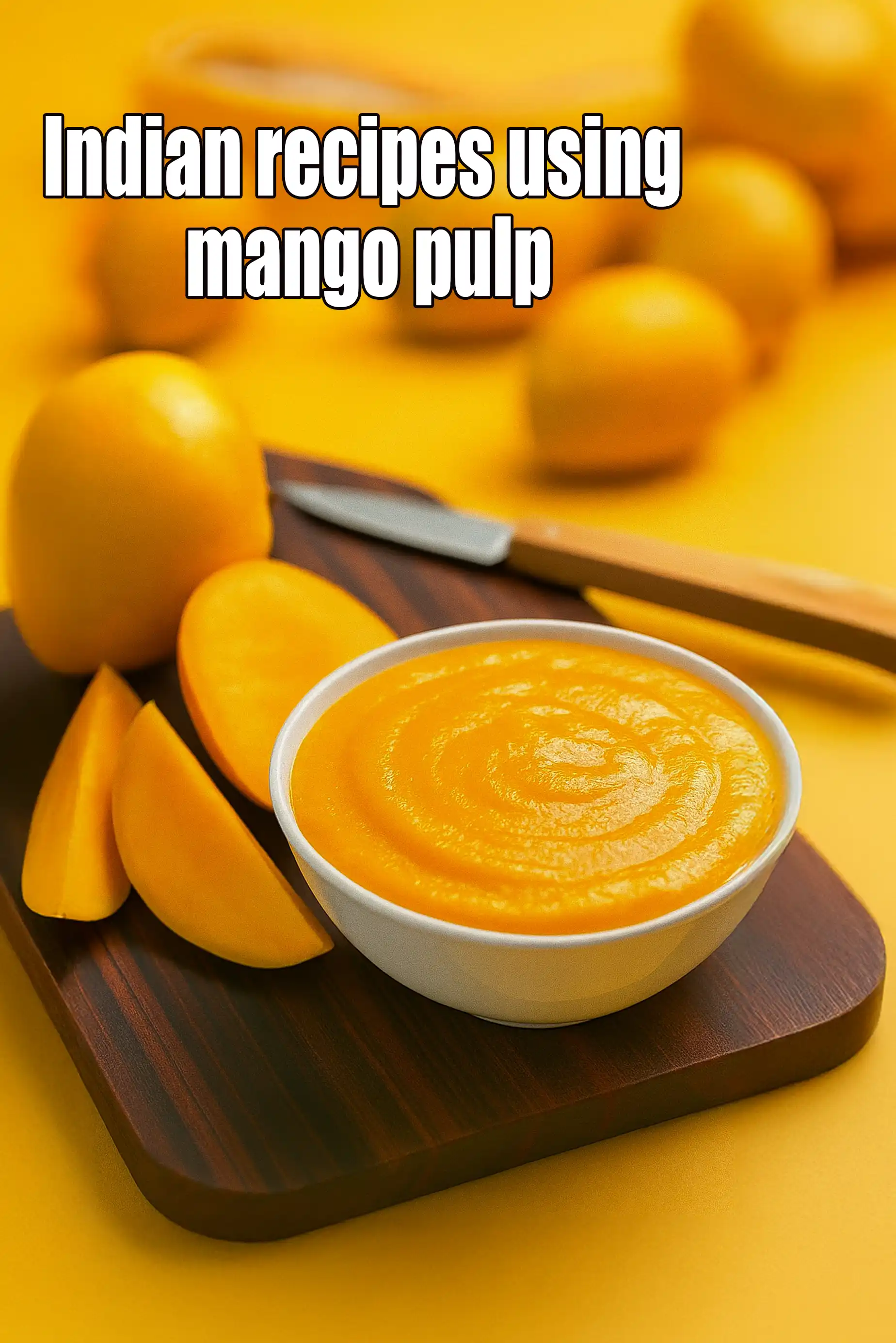 Recipes using  mango pulp