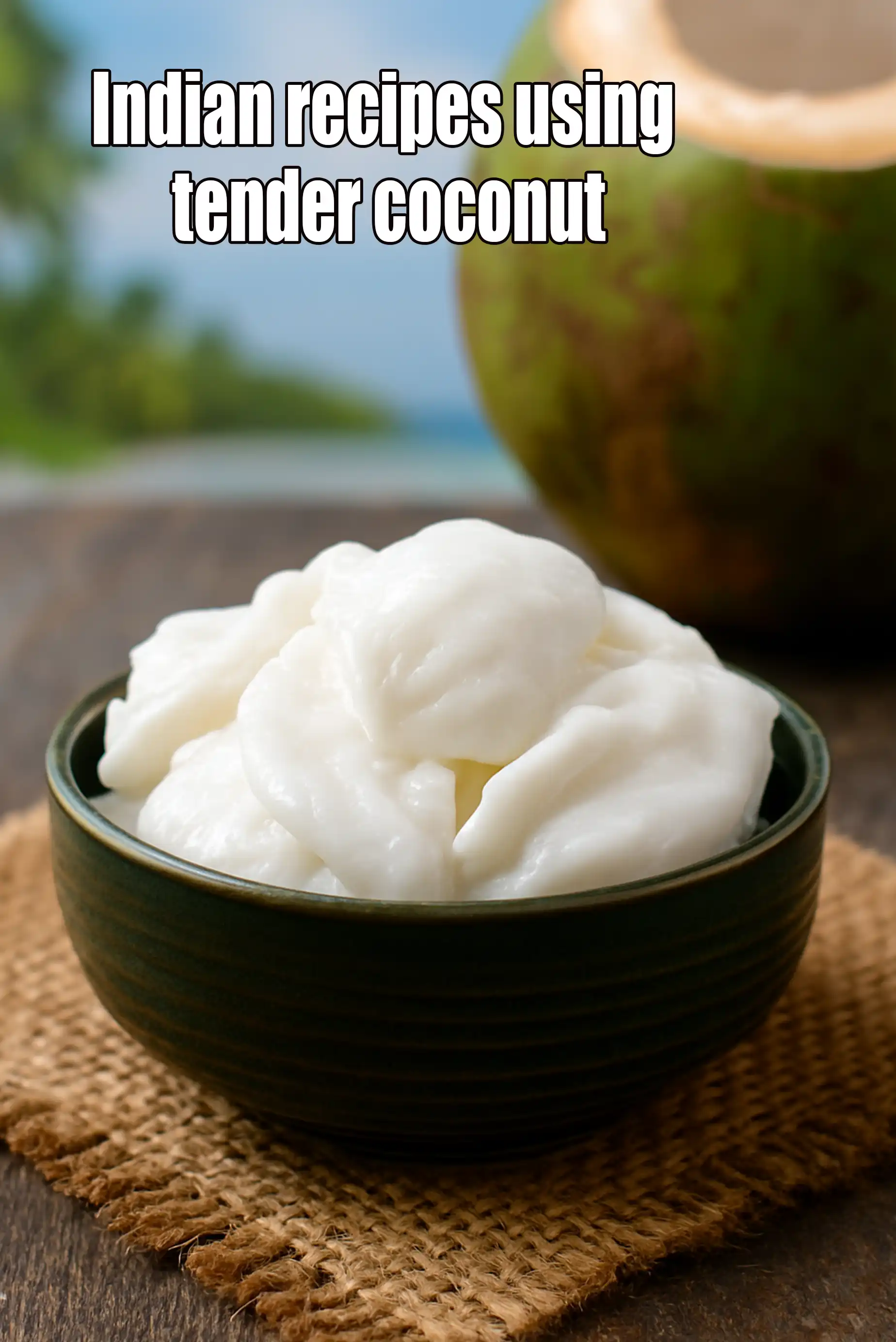 Recipes using  tender coconut