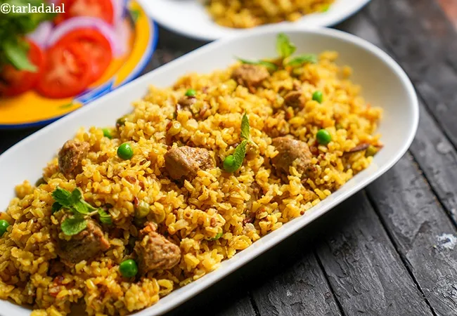 soya chunks pulao recipe | soya chunks brown rice pulao | soya chunks vegetable pulao in pressure cooker |