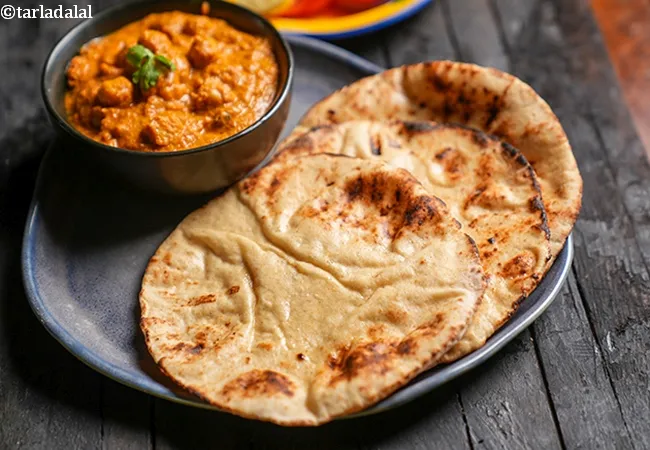 soya naan recipe | whole wheat soya naan | soya naan using yeast |