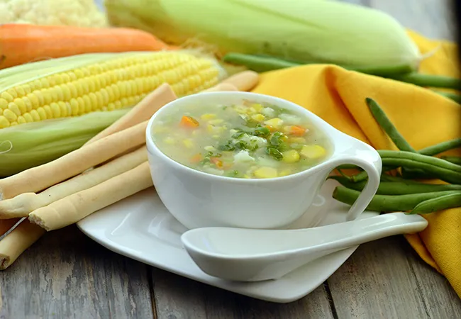 Sweet Corn and Vegetable Soup