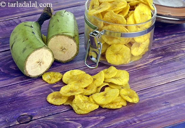 yellow banana chips | raw banana wafers | crisp banana wafers | upperi | plantain chips